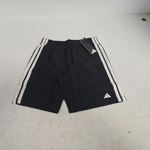 ADIDAS 3S YOUTH SHORTS IN BLACK - UK 13/14 YRS