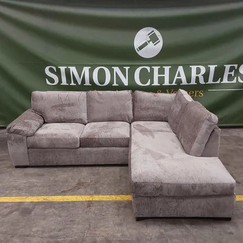 SALERNO STANDARD SEATER FABRIC RIGHT HAND CORNER CHAISE SOFA 