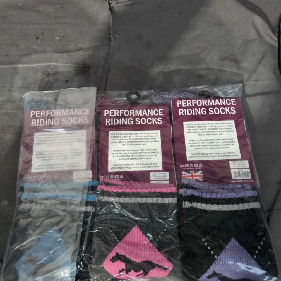 SOXY PERFORMANCE RIDING SOCKS – 3 PACK SIZE EUR 37-42