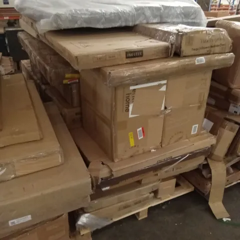 PALLET OF ASSORTED FLATPACK FURNITURE AND FURNITURE PARTS ETC