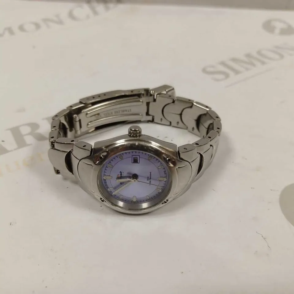 ELLESSE STAINLESS STEEL 50M WATER RESISTANT WATCH - SILVER 