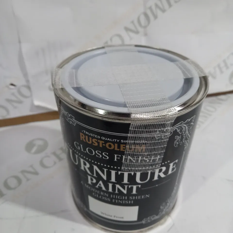 RUST-OLEUM WHITE FROST GLOSS FURNITURE PAINT 750 ML