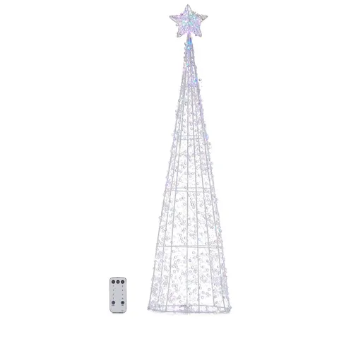 HOME STORIES PRE LIT INDOOR/OUTDOOR CRYSTAL LOOK SHAPES