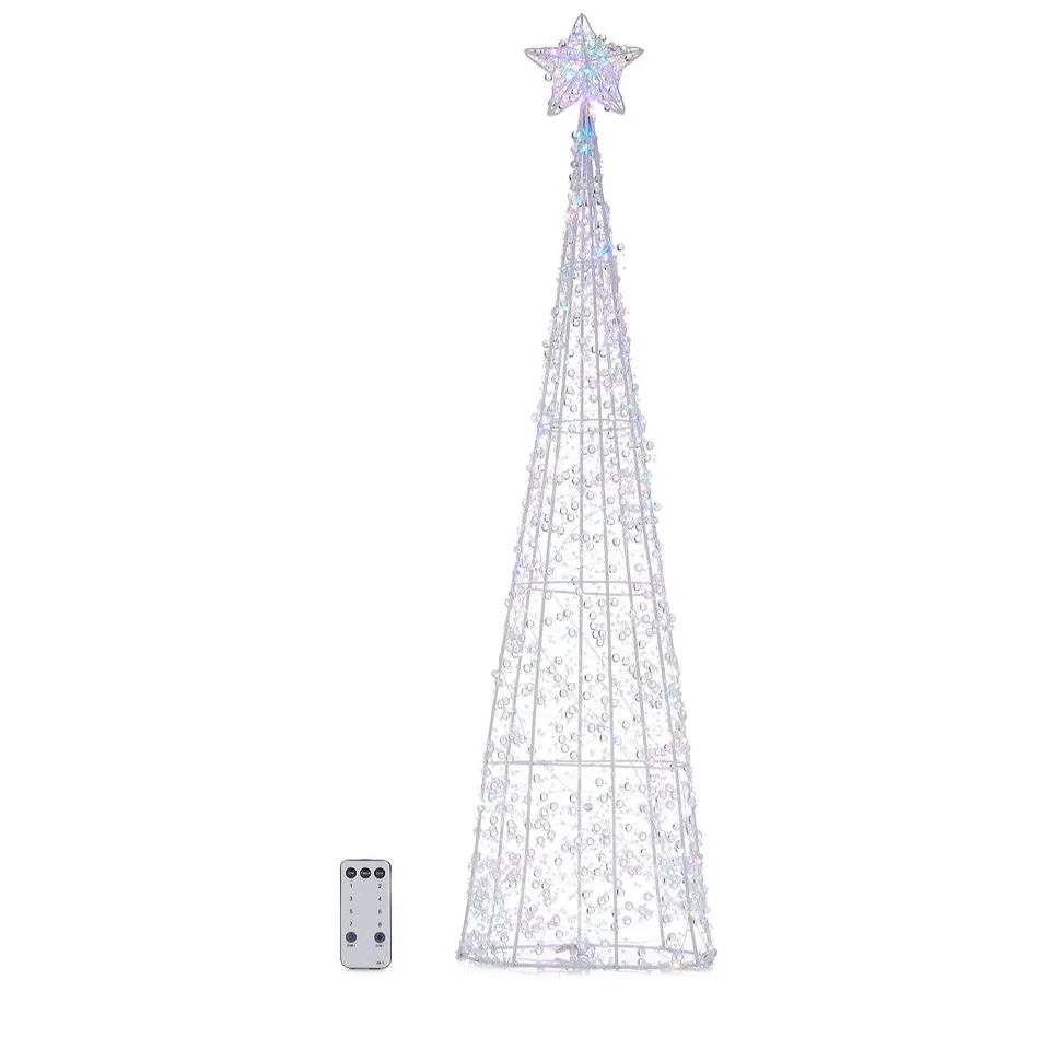 HOME STORIES PRE LIT INDOOR/OUTDOOR CRYSTAL LOOK SHAPES