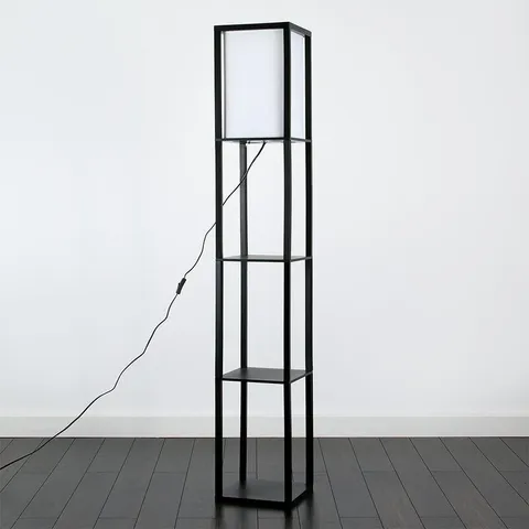 BOXED LENA 160CM COLUMN FLOOR LAMP BASE COLOUR - BLACK
