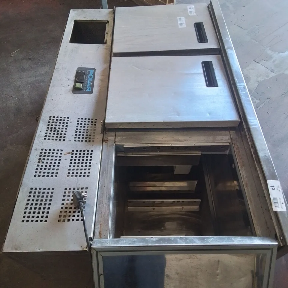 BROKEN POLAR REFRIGERATION 3 DOOR STAINLESS STEEL UNIT