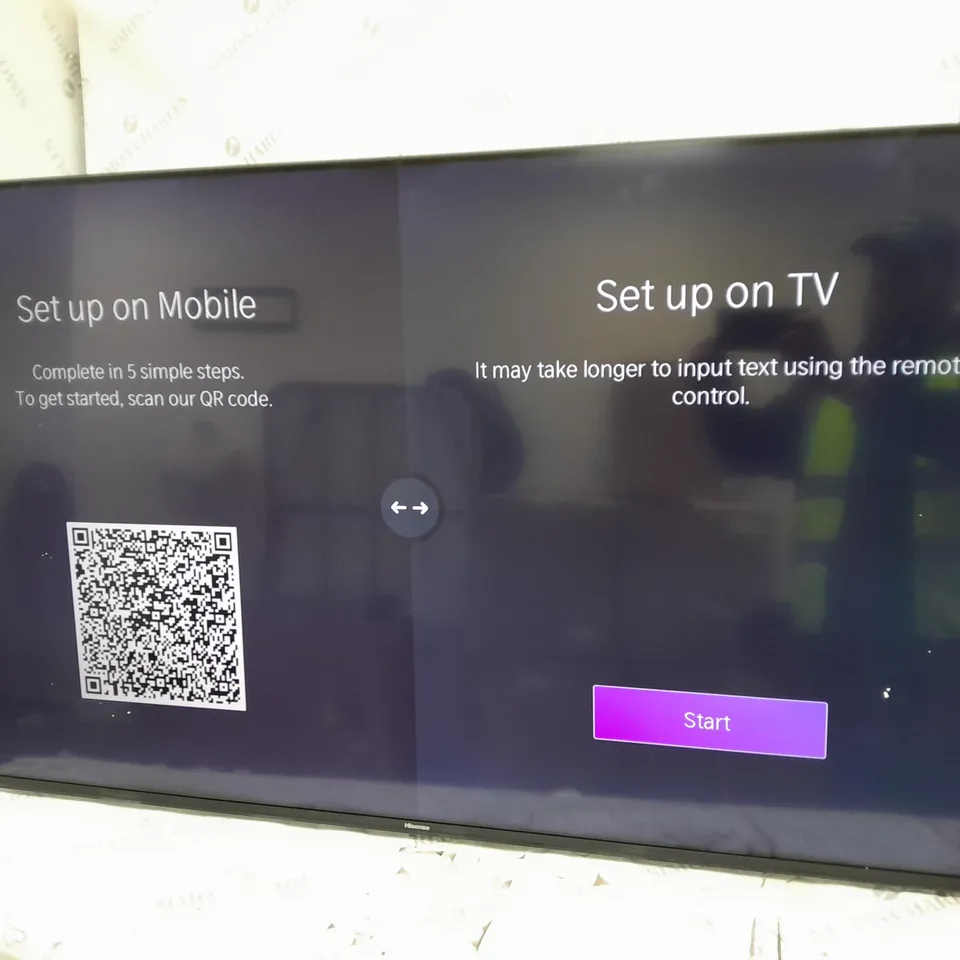 HISENSE 55" QLED 4K E7 TELEVISION / COLLECTION ONLY