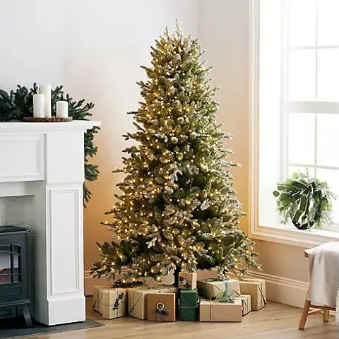 SANTA'S BEST SNOW KISSED PRE-LIT CHRISTMAS TREE (2 BOXES)