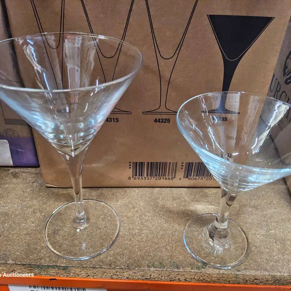 THREE PART BOXES OF ASSORTED GLASSWARE