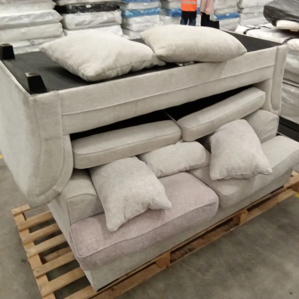 PALLET OF ASSORTED INCOMPLETE OR DAMAGED DESIGNER SOFAS