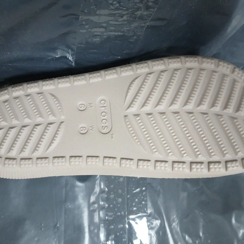 PAIR OF CROCS CLASSIC SLIDE V2 IN NUDE SIZE UK M5/W6
