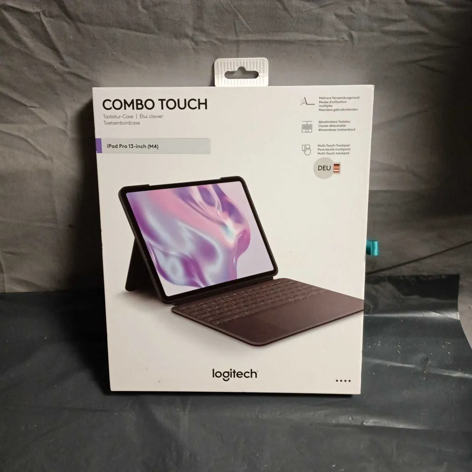 LOGITECH COMBO TOUCH KEYBOARD CASE FOR IPAD PRO 13-INCH (M4) – BOXED - GERMAN KEYBOARD