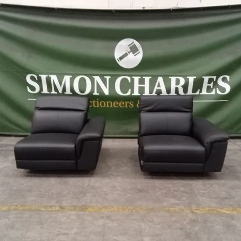2 x LORENZA 3 SEATER LEATHER/FAUX LEATHER POWER RECLINER PARTS - PIECES ONLY