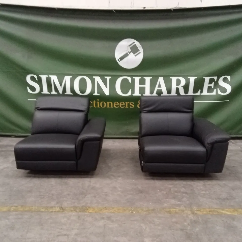 2 x LORENZA 3 SEATER LEATHER/FAUX LEATHER POWER RECLINER PARTS - PIECES ONLY