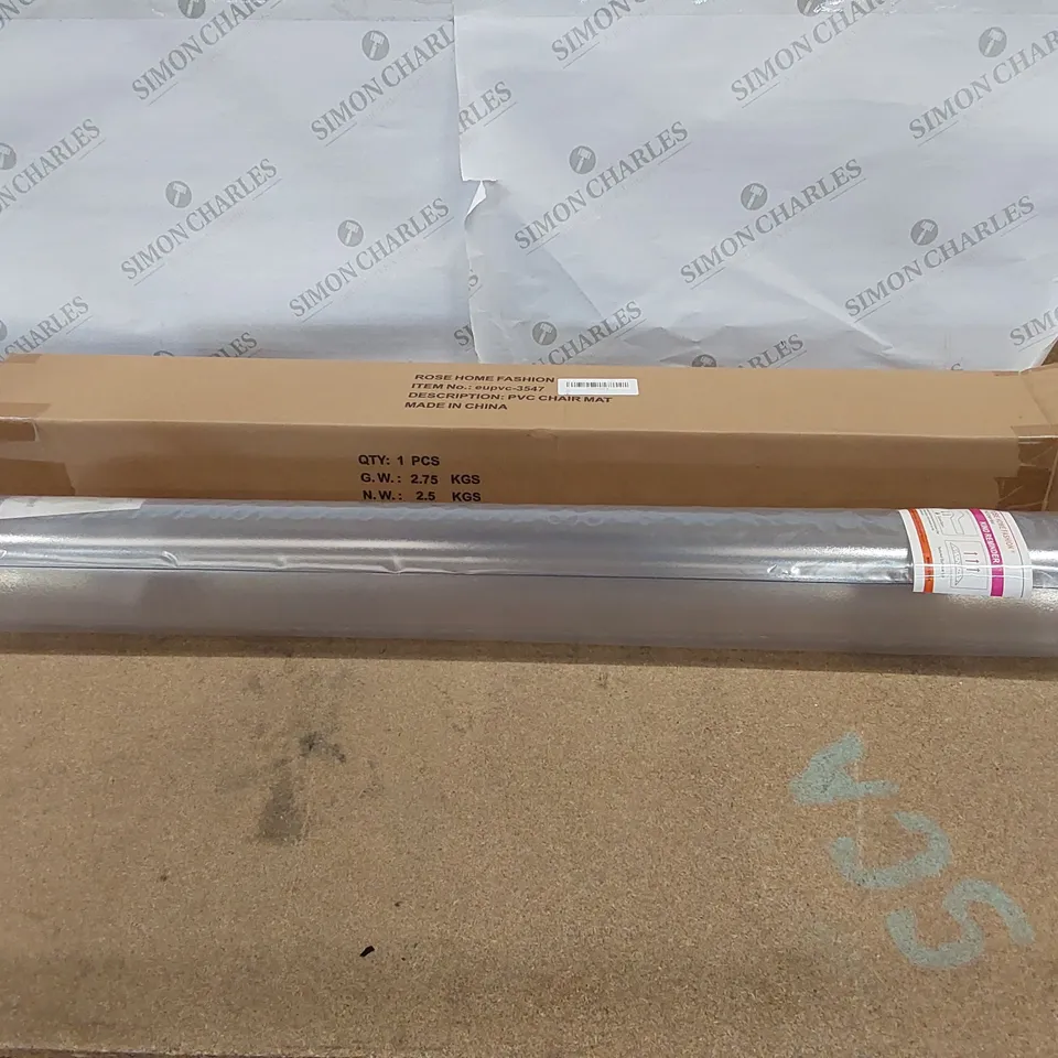 BRAND NEW BOXED ROSE HOME FASHION PVC CHAIR MAT (1 BOX)