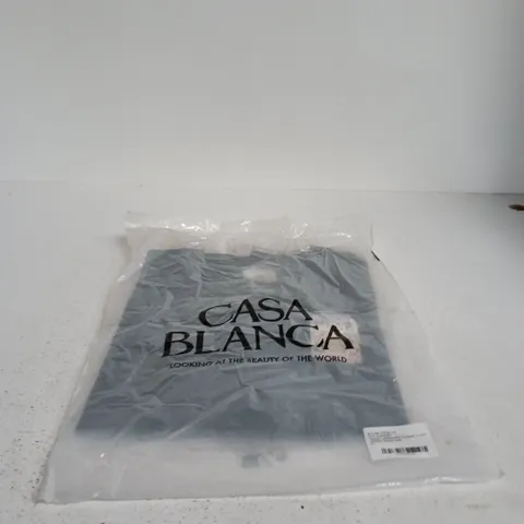 CASA BLANCA TENNIS LANDSCAPE CLASSIC T-SHIRT, BLACK JERSEY, XL