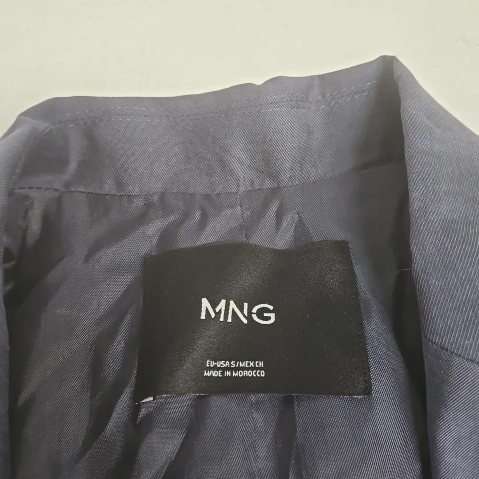 MNG NAVY DOUBLE-BREASTED BLAZER – WOMEN'S JACKET SIZE S