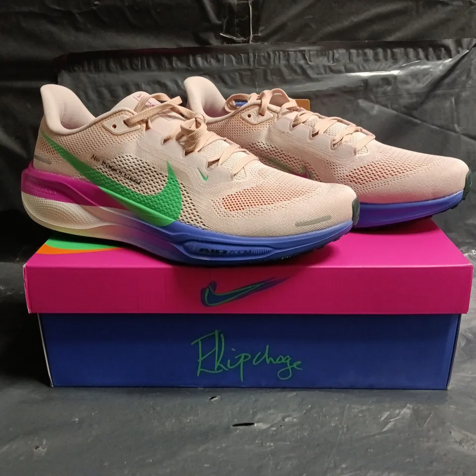 BOXED PAIR OF NIKE AIR ZOOM PEGASUS 41 EK TRAINERS IN MULTI SIZE UK 10.5