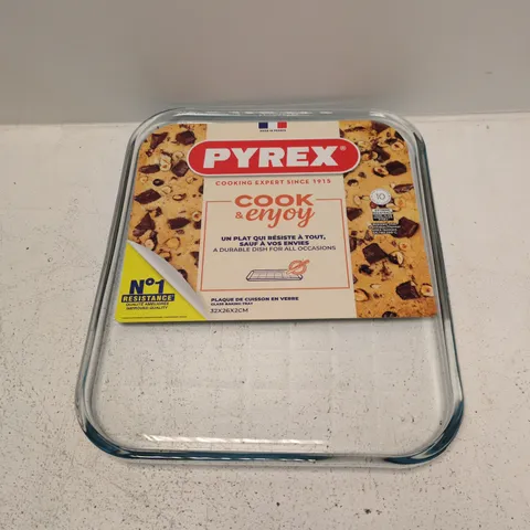PYREX GLASS BAKING TRAY – COOK & ENJOY, 32X26 CM