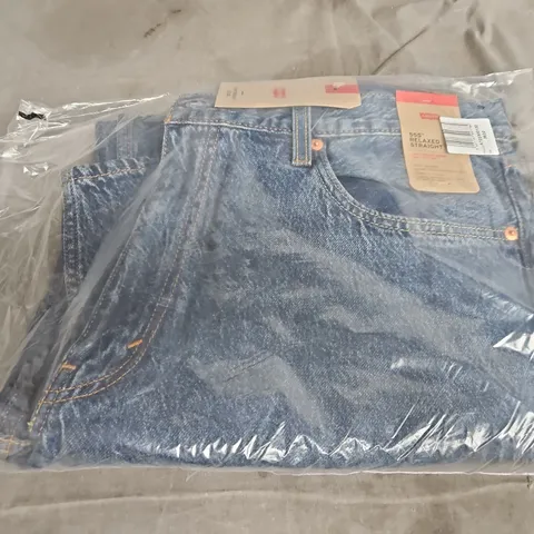 LEVI'S 555 RELAXED STRAIGHT JEANS - 36X32, LIGHTWEIGHT DENIM, 100% COTTON