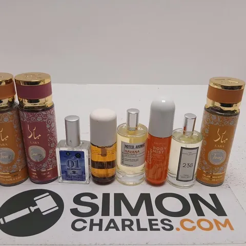 APPROXIMATELY 10 ASSORTED UNBOXED FRAGRANCES