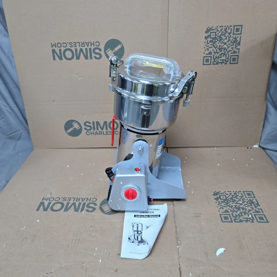 HIGH SPEED MULTI FUNCTIONAL GRINDER WITH INSTRUCTIONS. BOXED