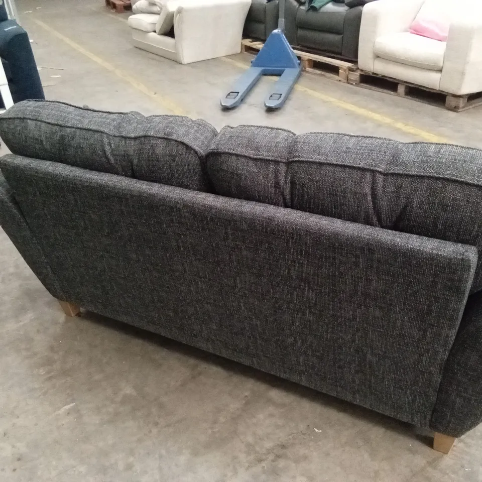 HALSTOW 2 SEATER FABRIC SOFA - CHARCOAL RRP £449