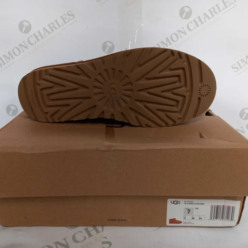 UGG CLASSIC ULTRA MINI IN BROWN - UK 5 