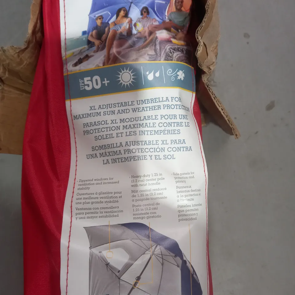 BOXED SPORT BRELLA PREMIER XL 9FT ADJUSTABLE UMBRELLA - COLLECTION ONLY