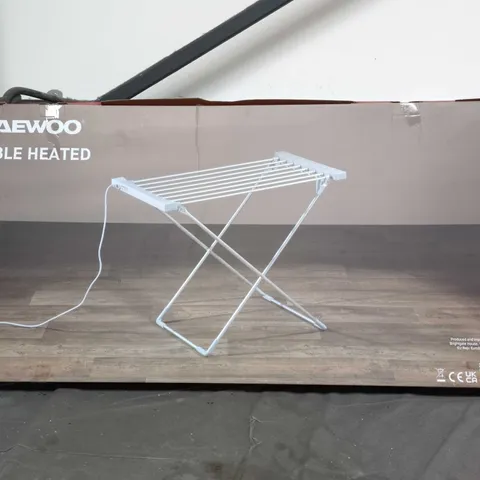DAEWOO FOLDABLE HEATED AIRER – BOXED