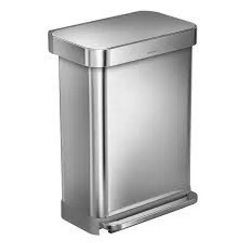 SIMPLE HUMAN CLEANER STAINLESS STEEL BIN