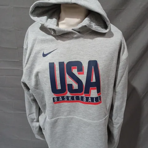 NIKE USA BASKETBALL HOODIE IN GREY SIZE L