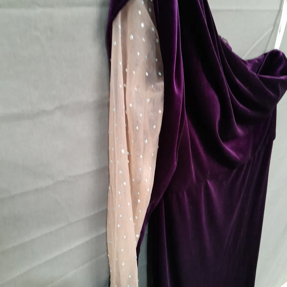 CHRISTINA WU GALA SATIN OCCASIONAL DRESS IN AMETHYST - 6