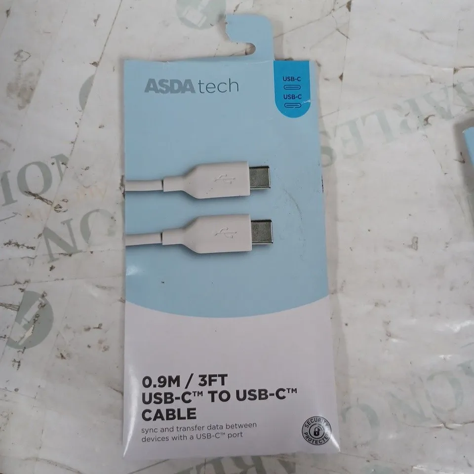 ASDA TECH 0.9M USB-C TO USB-C CABLE