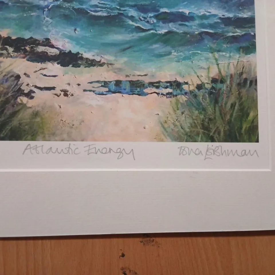 'ATLANTIC ENERGY' SIGNED PRINT IONA LEISHMAN