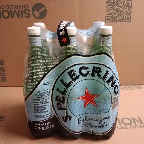 SAN PELLEGRINO SPARKLING WATER – 6 X 1L BOTTLES (CARTON)