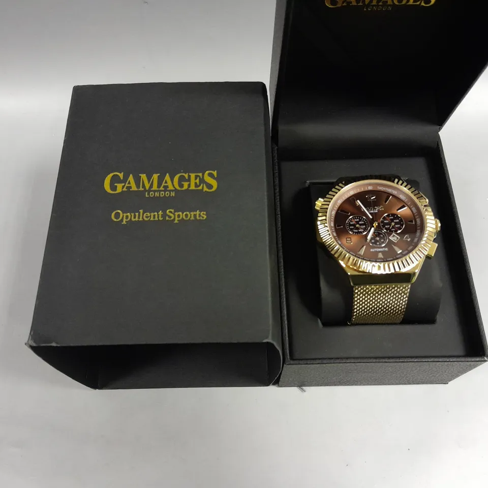 GAMAGES LONDON OPULENT SPORTS GOLD 