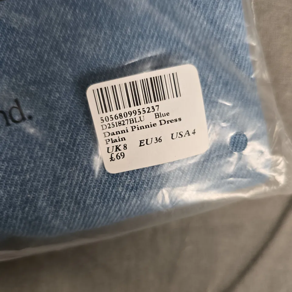 BAGGED CHILD DANNI PINNIE DRESS – BLUE DENIM, UK8