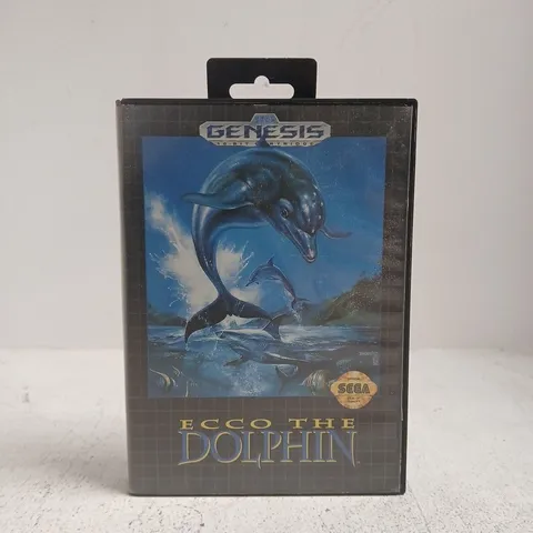 ECCO THE DOLPHIN SEGA GENESIS VIDEO GAME - BOXED CARTRIDGE