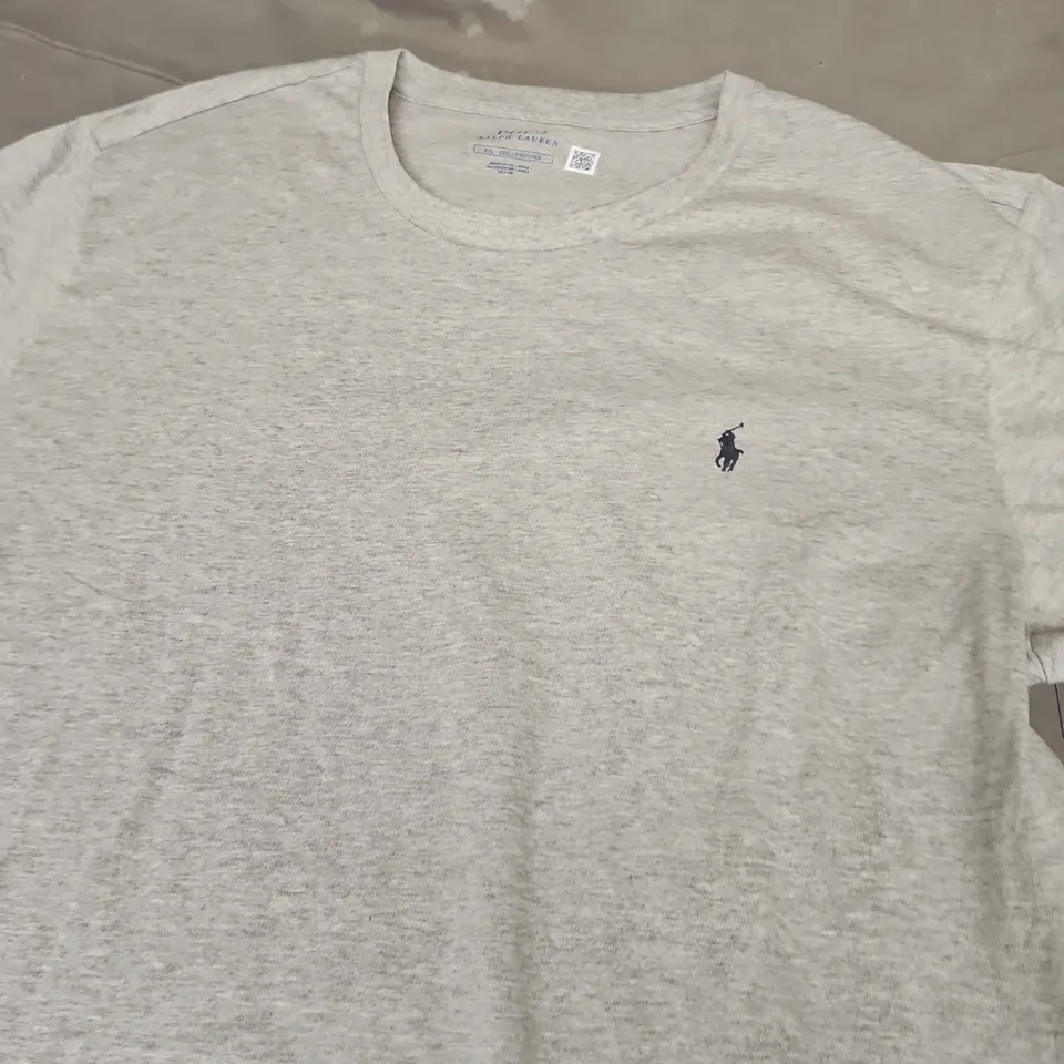 RALPH LAUREN POLO T-SHIRT – HEATHER GREY - SIZE XXL