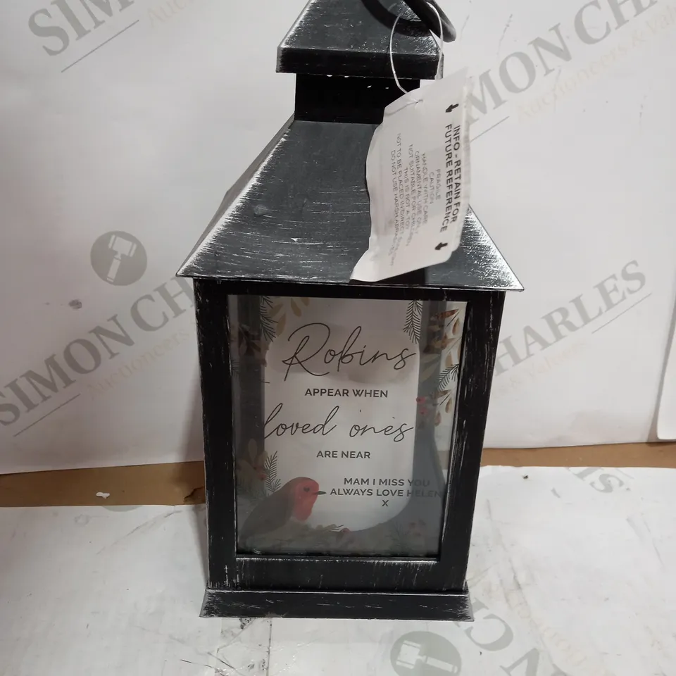 ROBIN MEMORIAL BLACK LANTERN RRP £15.99