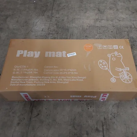 PALLET OF ASSORTED HOUSEHOLD ITEMS AND CONSUMER PRODUCTS. INCLUDES; PLAYMATS, BOXED FURNITURE ETC