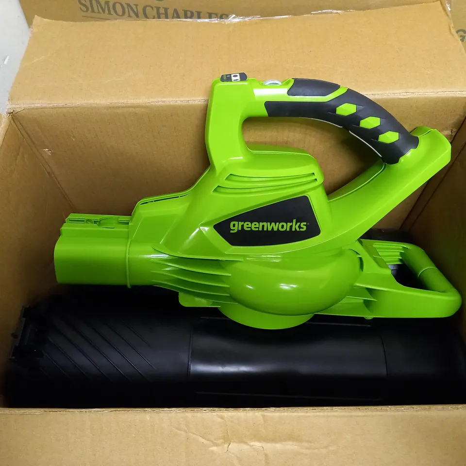 GREENWORKS LEAF BLOWER/VACUUM