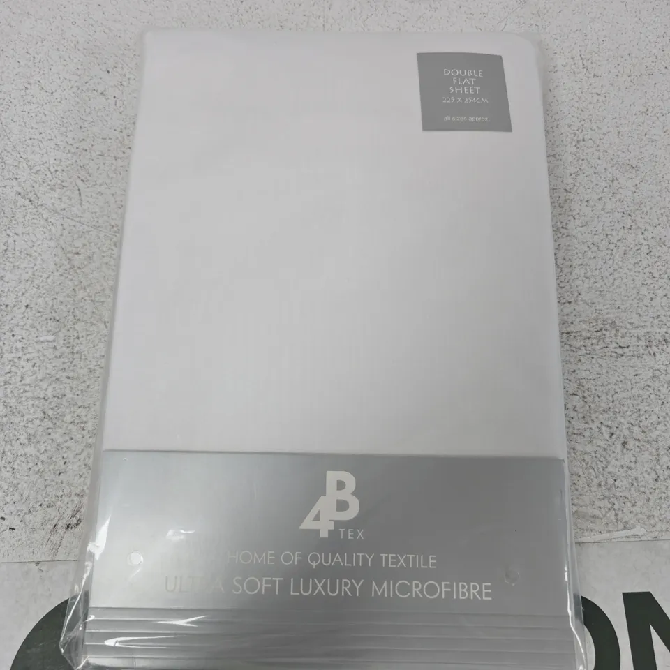 4TEX DOUBLE FLAT SHEET – ULTRA SOFT LUXURY MICROFIBRE