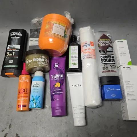 APPROXIMATEY 15 HEALTH AND BEAUTY PRODUCTS TO INCLUDE ALMOST EVERYTHING CREAM, TROPICAL COCONUT SHOWER GEL, AND BATH&BODY JUICY ORANGE ETC. - COLLECTION ONLY