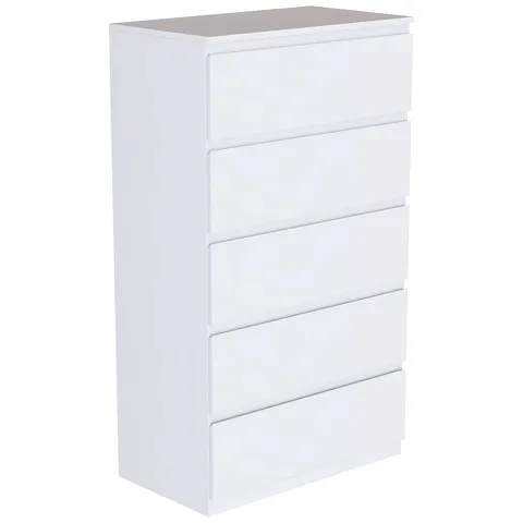 BOXED CUNHA 70CM W 5-DRAWER CHEST OF DRAWERS (2 BOXES)