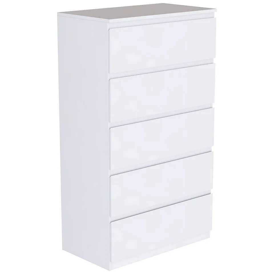BOXED CUNHA 70CM W 5-DRAWER CHEST OF DRAWERS (2 BOXES)