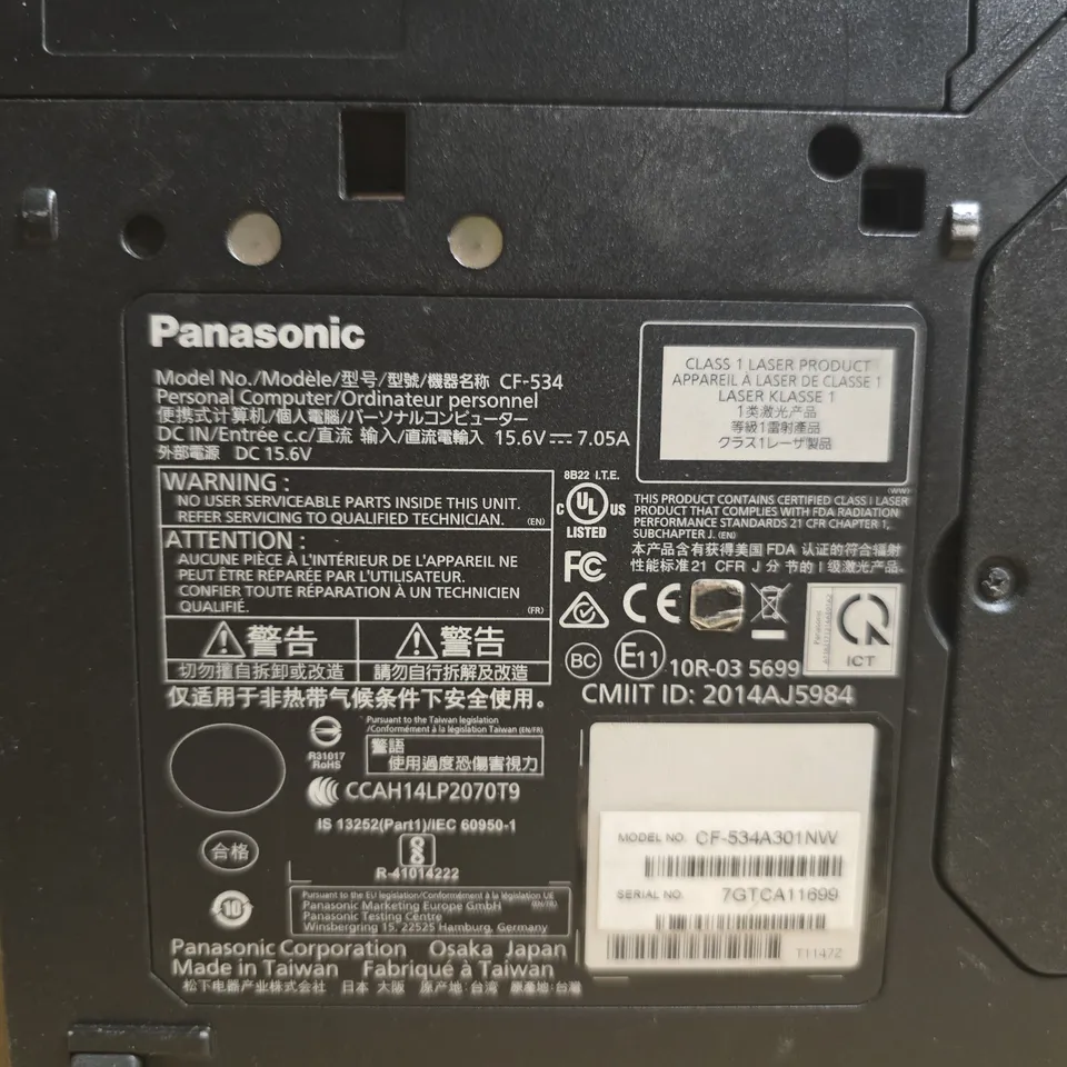 PANASONIC TOUGHBOOK CF-53 RUGGED LAPTOP