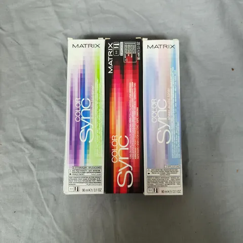 APPROXIMATELY 20 ASSORTED MATRIX SO COLOUR SYNC HAIR COLOURS 