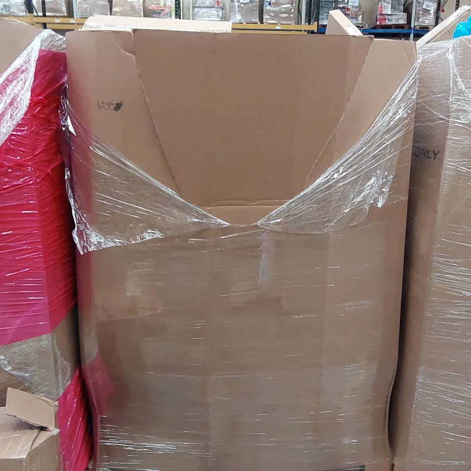 PALLET OF ASSORTED ITEMS INCLUDING: RICE COOKER, ROTARY DEHUMIDIFIER, SIDEWALK SIGN, TOOL BOX, TOILET SEAT 